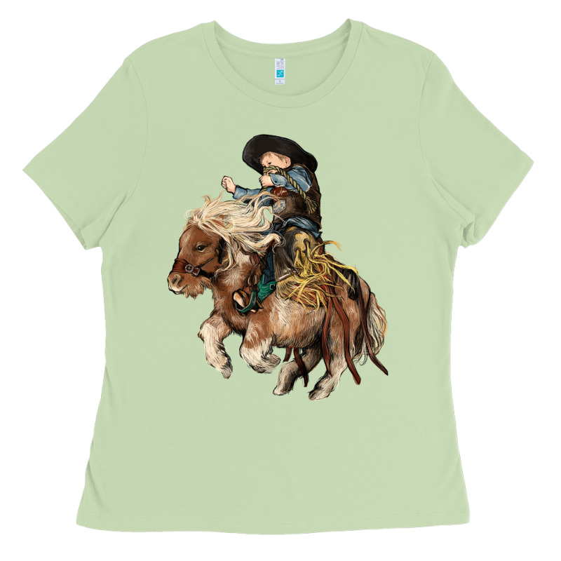 Midilli Little Cowboy Kid Rodeo Ladies Tee by HowdyJamesFarm | Teevron