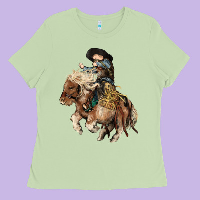 Midilli Little Cowboy Kid Rodeo Ladies Tee Designed By Howdyjamesfarm