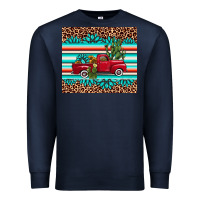 Navy truck gemstone leopard Premium Sweatshirt - AdoDesignShop