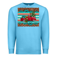 Ocean Blue truck gemstone leopard Premium Sweatshirt - AdoDesignShop