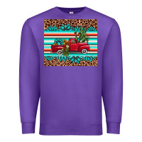 Purple truck gemstone leopard Premium Sweatshirt - AdoDesignShop