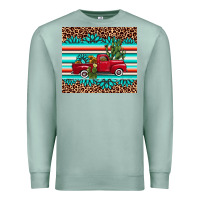 Seafoam truck gemstone leopard Premium Sweatshirt - AdoDesignShop