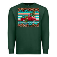Sports Green truck gemstone leopard Premium Sweatshirt - AdoDesignShop
