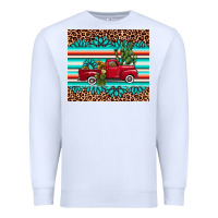 White truck gemstone leopard Premium Sweatshirt - AdoDesignShop