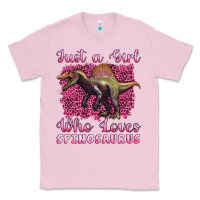 Bubblegum Pink just a girl who loves baby spinosaurus Classic Tee - Artiststas