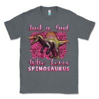 Charcoal Heather just a girl who loves baby spinosaurus Classic Tee - Artiststas