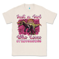 Natural just a girl who loves baby spinosaurus Classic Tee - Artiststas