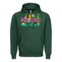 Sports Green school custodian Zipper Hoodie - AdoDesignShop