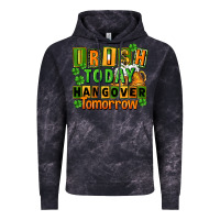 Cloud Black Irish today hangover tomorrow  St. Patricks Day Vintage Hoodie - FaDigitalArtStudio