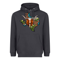 Smoke longhorn texas map Heavyweight Hoodie - AdoDesignShop