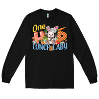 Black one hip lunch lady easter day Long Sleeve Tee - FaDigitalArtStudio