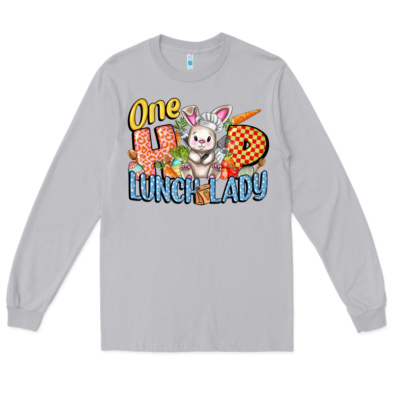 One Hip Lunch Lady Easter Day Long Sleeve Tee by FaDigitalArtStudio | Teevron