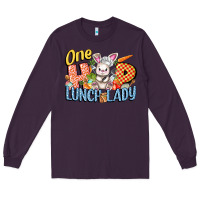 Plum one hip lunch lady easter day Long Sleeve Tee - FaDigitalArtStudio