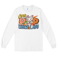 White one hip lunch lady easter day Long Sleeve Tee - FaDigitalArtStudio