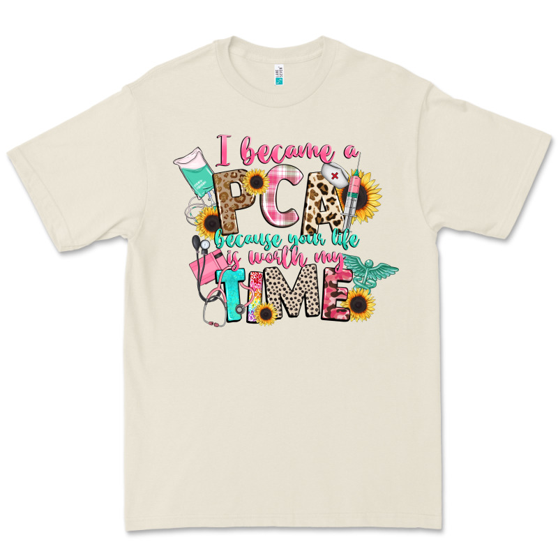 I Became A Cna Because Your Life Is Worth My Time Premium Tee by CowGirlArtShop | Teevron