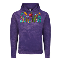 Cloud Purple Easter Teacher Vintage Hoodie - BundleAndBundleShop