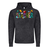 Vintage Black Easter Teacher Vintage Hoodie - BundleAndBundleShop