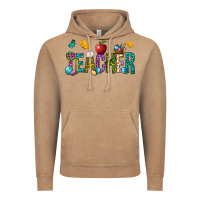 Vintage Coffee Easter Teacher Vintage Hoodie - BundleAndBundleShop