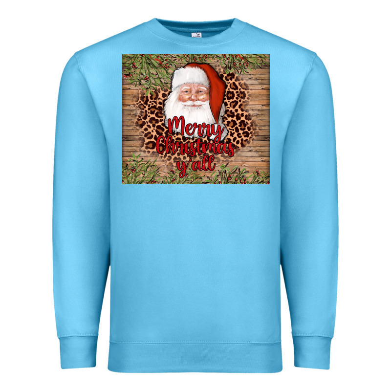 Santa Merry Christmas Y'all Premium Sweatshirt by AdoDesignShop | Teevron