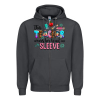 Smoke this teacher wears her heart on sleeve Zipper Hoodie - AdoDesignShop