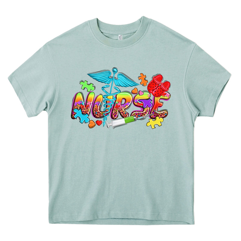 Autism Nurse Heavy Core Tee by NancyCooperArtShop | Teevron