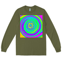 Army Green tye die pattern Long Sleeve Tee - RanaPortraitStore