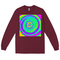 Burgundy tye die pattern Long Sleeve Tee - RanaPortraitStore