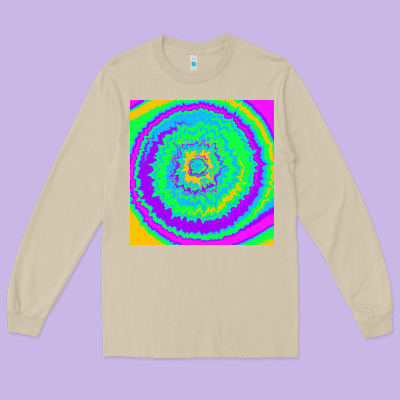 Tye Die Pattern Long Sleeve Tee Designed By Ranaportraitstore