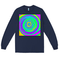 Navy tye die pattern Long Sleeve Tee - RanaPortraitStore