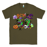 Army Green october 31 Classic Tee - CowGirlArtShop