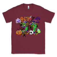 Burgundy october 31 Classic Tee - CowGirlArtShop