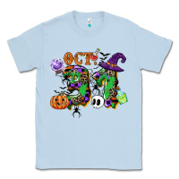 Dusty Blue october 31 Classic Tee - CowGirlArtShop