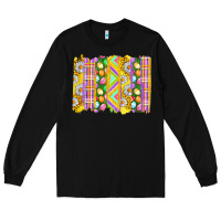 Black Easter Brushstrokes Long Sleeve Tee - BundleAndBundleShop