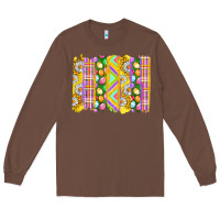 Chestnut Easter Brushstrokes Long Sleeve Tee - BundleAndBundleShop
