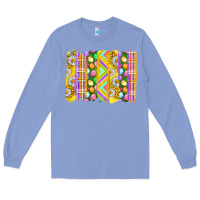 Colony Blue Easter Brushstrokes Long Sleeve Tee - BundleAndBundleShop