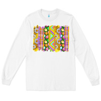 White Easter Brushstrokes Long Sleeve Tee - BundleAndBundleShop