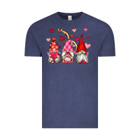 Vintage Denim valentine's day gnomes Vintage Tee - OliviaCreatesArt