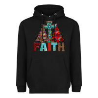 Black cross and christmas trees Heavyweight Hoodie - AdoDesignShop