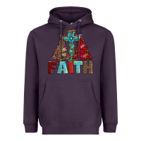 Plum cross and christmas trees Heavyweight Hoodie - AdoDesignShop