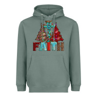 Sage cross and christmas trees Heavyweight Hoodie - AdoDesignShop