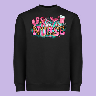 Breast Cancer Nurse Heavyweight Sweatshirt Designed By Adodesignshop