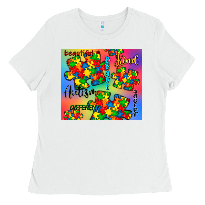 Autism Puzzle Piece Ladies Tee by CowGirlArtShop | Teevron