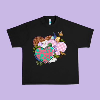 Easter Day Western Easter Hearts Urban Heavy Tee Designed By Oliviacreatesart
