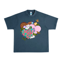Midnight Navy Easter Day Western Easter hearts Urban Heavy Tee - OliviaCreatesArt