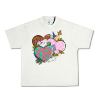Pistachio Easter Day Western Easter hearts Urban Heavy Tee - OliviaCreatesArt