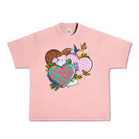 Salmon Easter Day Western Easter hearts Urban Heavy Tee - OliviaCreatesArt