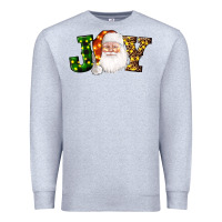 Heather Grey Christmas santa clause joy Premium Sweatshirt - AdoDesignShop