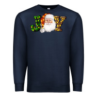 Navy Christmas santa clause joy Premium Sweatshirt - AdoDesignShop