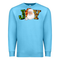 Ocean Blue Christmas santa clause joy Premium Sweatshirt - AdoDesignShop