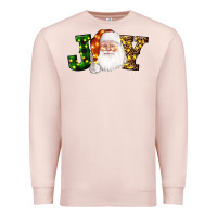 Pale Pink Christmas santa clause joy Premium Sweatshirt - AdoDesignShop